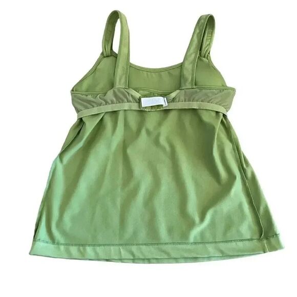 Sahalie Lime Green Built in Bra Adjustable Straps Tank Top SZ 34B (M) - Picture 7 of 12